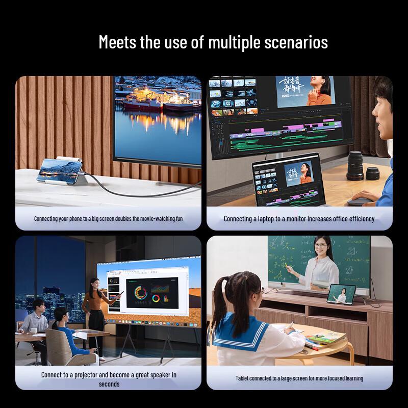 LeevooGreenU USB-C To HDMI 4K Display Cable