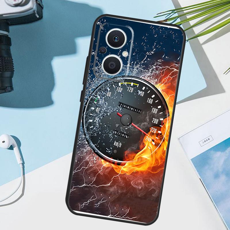 Speedometer Car Cover For OPPO Reno 8 7 Lite 10 11 12 13 14 Pro 11F 12F 13F 14F OPPO Find X8 X5 X9 Pro Case