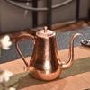 1L Handmade Pure Copper Coffee Pot Purple Copper Fine Mouth Hand Brewed Coffee Pot Hammer Patterned Copper Pot