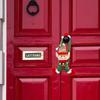 Festive Elf Red Curtain Tieback Adorable Holiday Door Hanger For Christmas