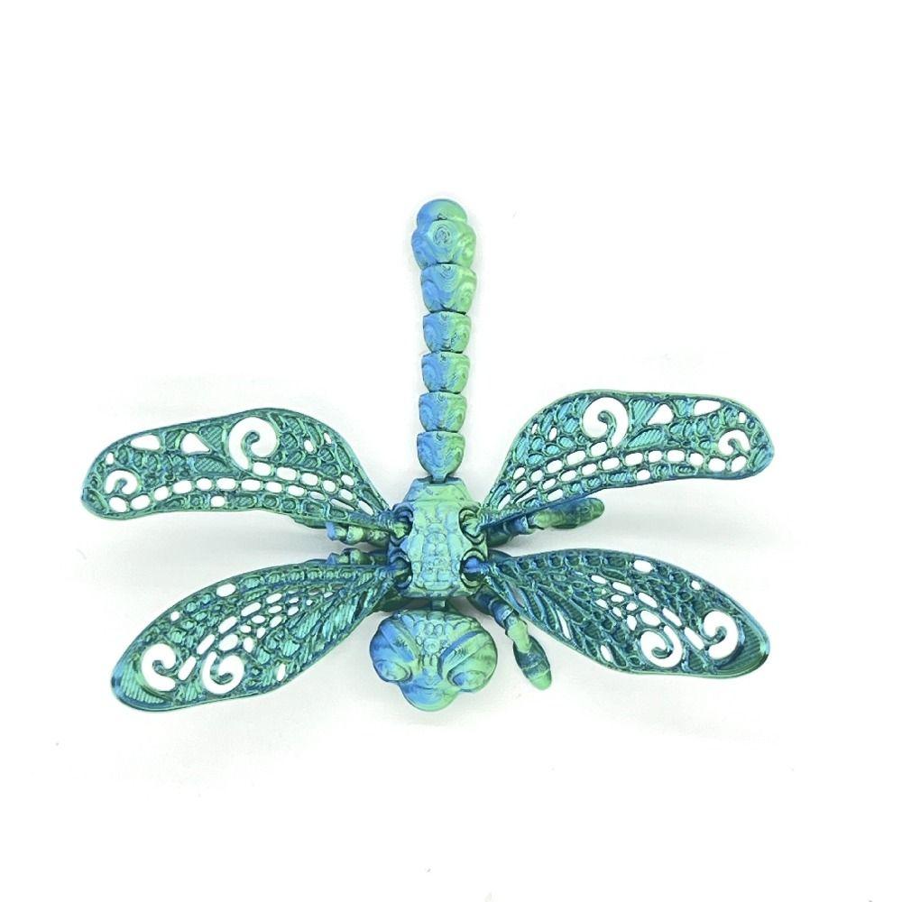 Rotatable 3D Printed Dragonfly Animal Joints 3D Articulated Dragonfly Toys  Fish Tank