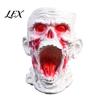 Cool Makeup Brush Cup Gothic Skull Pen Holder, Realistic Zombie Head Organizer, Large Capacity Desktop Style Beauty Tool Organizer Storage Container,