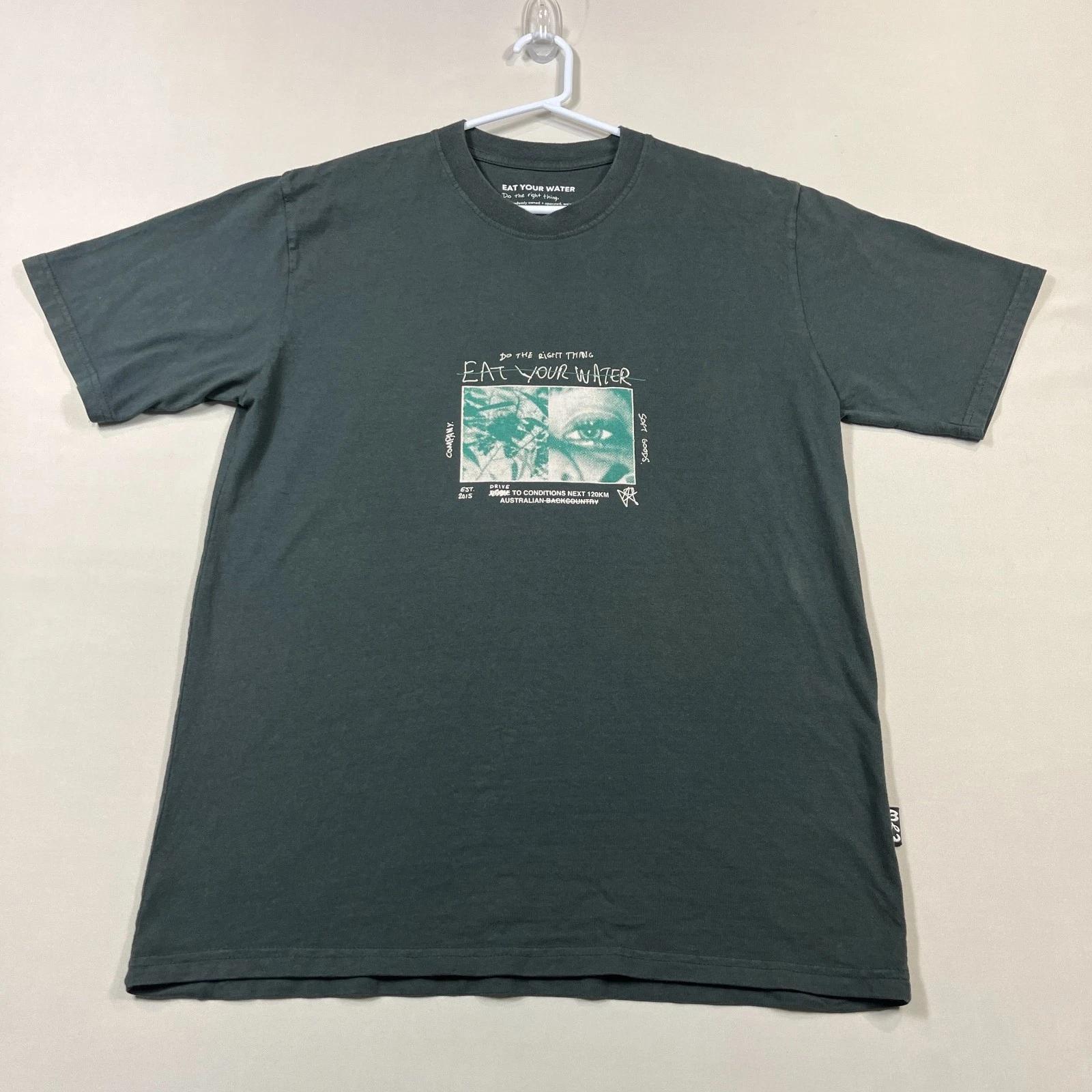 

Eat Your Water T Shirt EYW Surfwear Aus Brand Surf Wear Tee Mens Small S 3XL