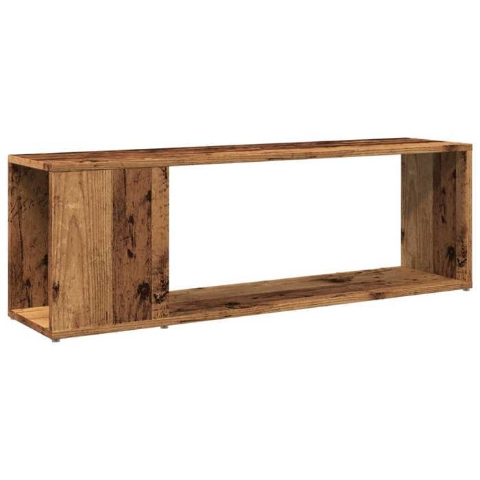VidaXL Meuble TV vieux bois 100x24x32 cm bois d'ingénierie, unité TV, armoire à livres, armoire à plasma, unités TV, 856738