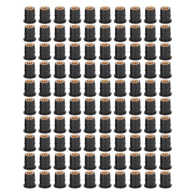 100 PZ Dado a Pozzetto M6x0.8mm Gomma Modifica per Parabrezza Carrozzeria Moto ATV