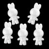 5 Pieces 14cm Rabbit Shaped Modelling Polystyrene Ornaments crafts