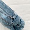 Crossbody Bag Women's Vintage Denim Bag Large Capacity Lightweight Shoulder Bag