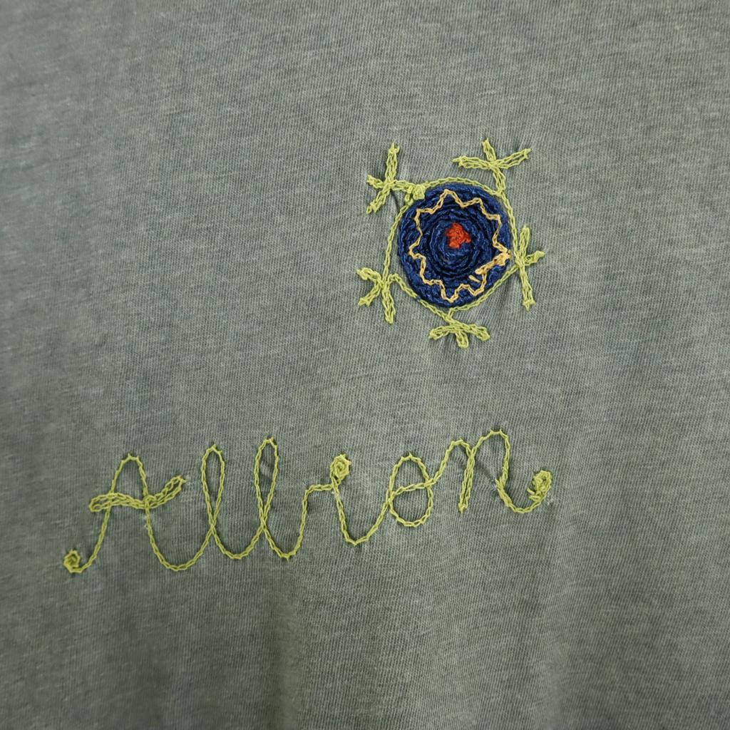 LOST IN ALBION Made In Italy Flower Embroidery Short Sleeve T-shirt M Men's Used