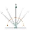 Telescopic Folding Silicone Floor Scraper & Squeegee Broom for Bathroom and Hair Removal