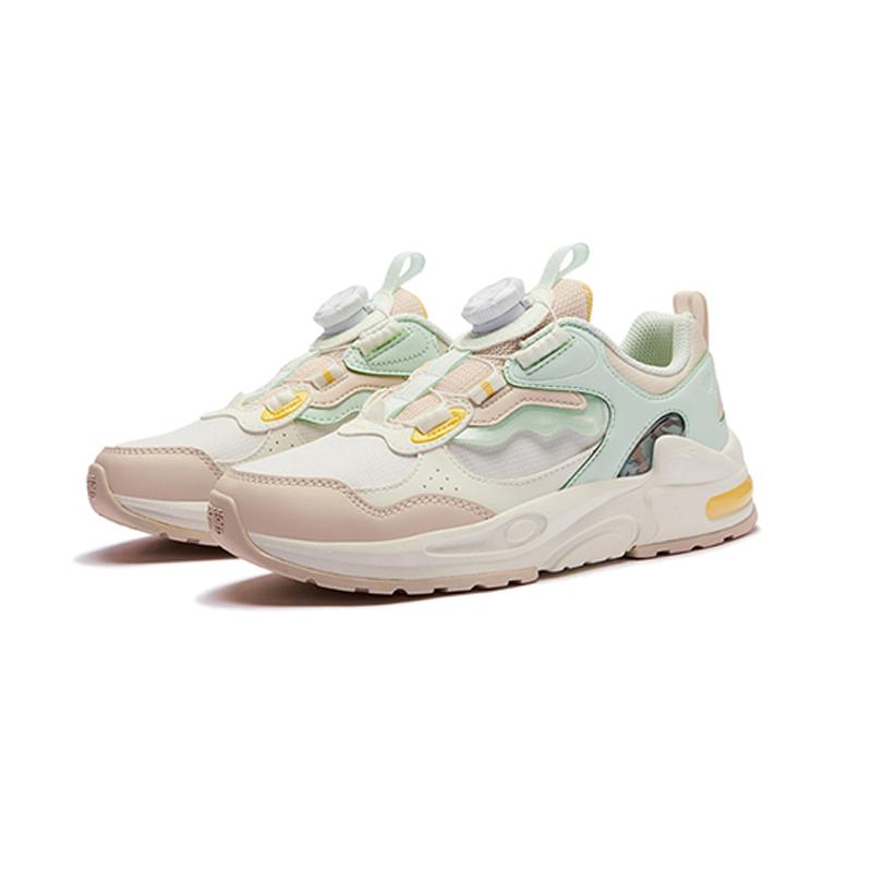 Anta Kids Synthetic Leather Fabric Lifestyle Series Versatile Personality Low-Top Running Shoes Kids sneaker 332518804U