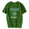 Cardano Cryptocurrency Crypto Coin Millionaire Tshirt Alternative Men Tops Oversized Cotton T Shirt Streetwear Harajuku Tees