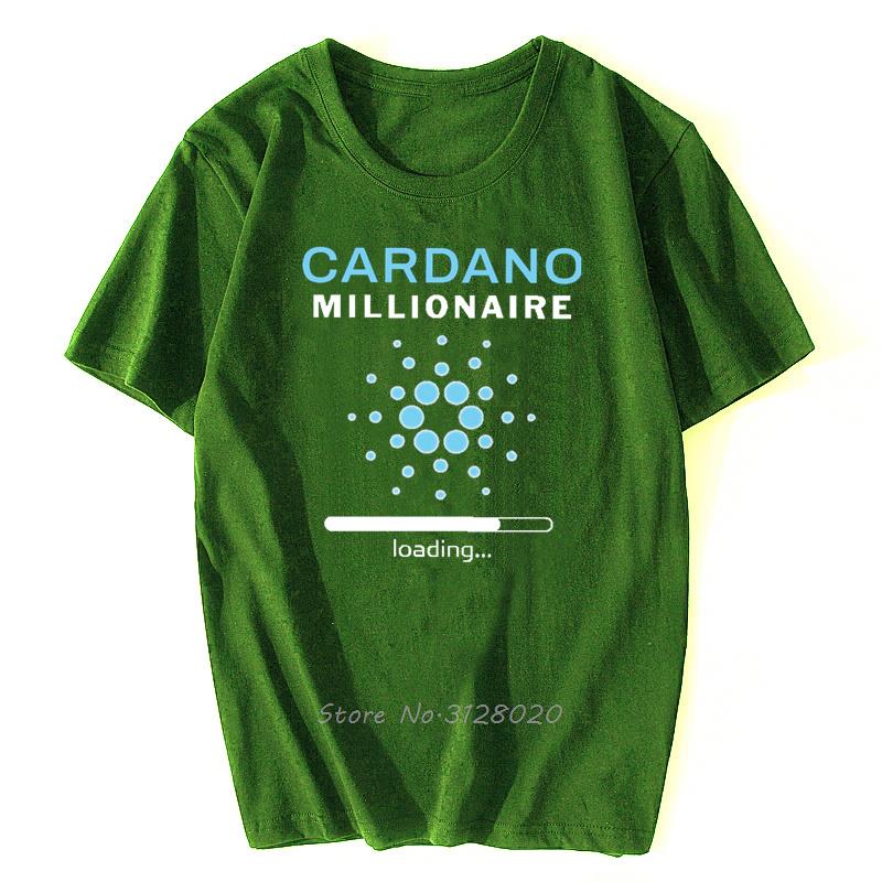 Cardano Cryptocurrency Crypto Coin Millionaire Tshirt Alternative Men Tops Oversized Cotton T Shirt Streetwear Harajuku Tees