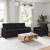 Sofa Set 2 pcs Black Velvet