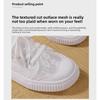 2025 Summer New Trend Lace Mesh Breathable Mesh Hollow Canvas Shoes Casual Sports Small White Shoes Board Shoes