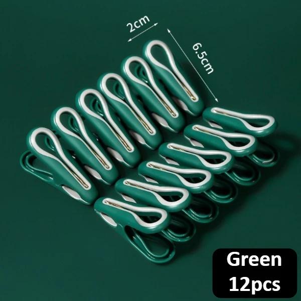 Strong Traceless Clothes Drying Clips -  Windproof & Anti-Slip Design for All Fabrics, No Mark, Duty Hold for Indoor/Outdoor Use