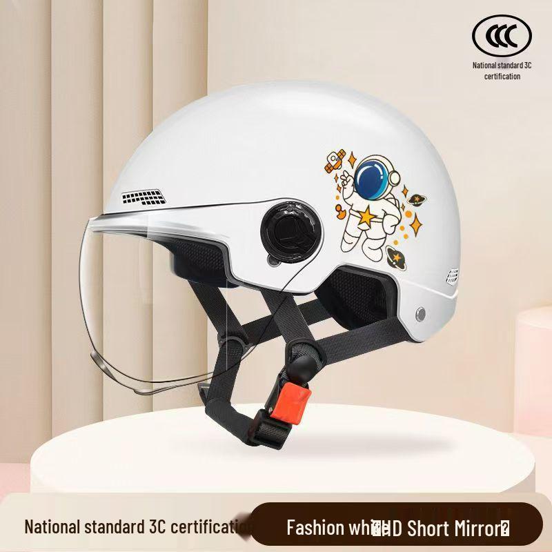 Adjustable 3C Electric Bike Helmet: Lightweight, Cute Design for Men & Women, All-Season Sun Protection