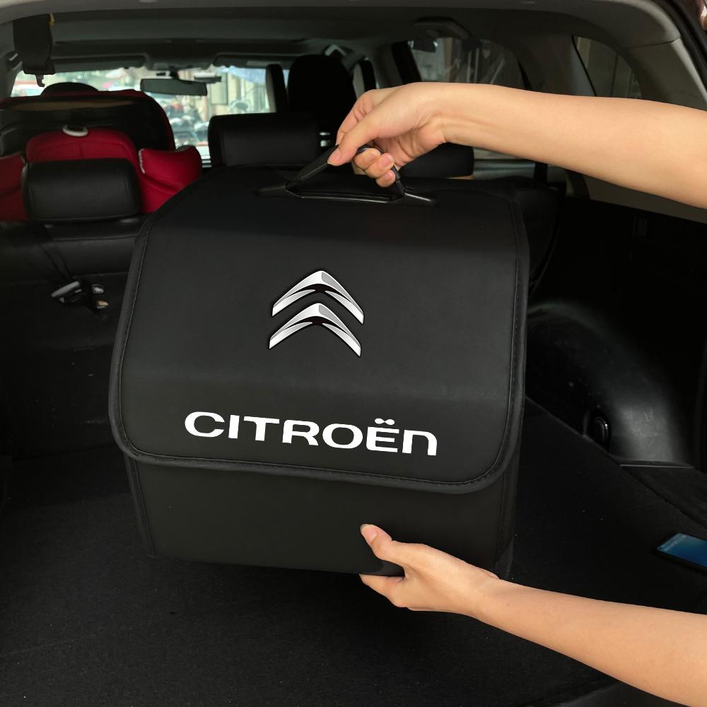 Car Trunk Organizer Large Capacity Waterproof Storage Box For Citroen C4 C3 C5 C5X e-C4 X e-C3 C-Elysee Berlingo C1 C6 Keychain ald256