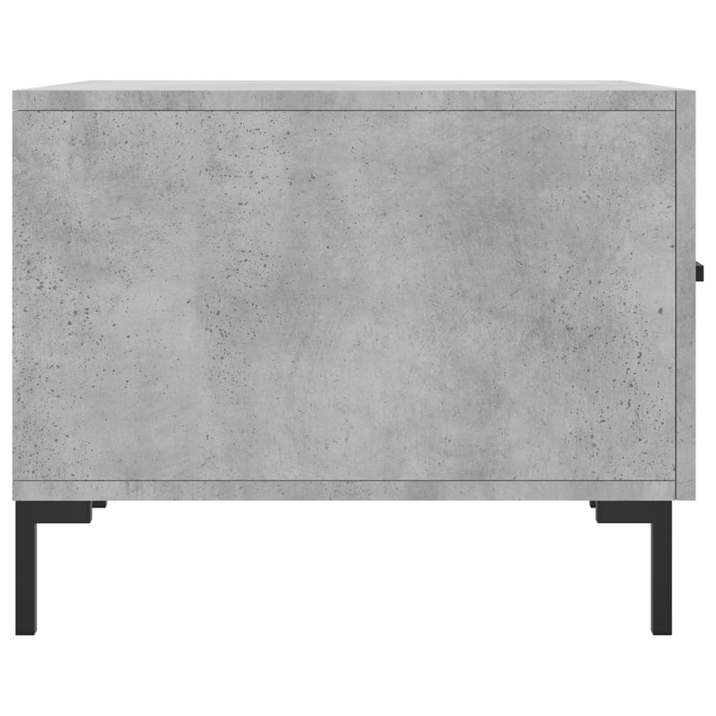 Coffee Table Concrete Gray 50x50x40 cm Wood Based Material