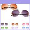 Premium Quality Men Women Vintage Mirror Frameless Flat Lens Sunglasses Retro Eyewear