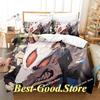 Fox Dveil Kon chainsaw man Bedding Set Printed Bed Set With Pillowcase Bed Duvet Cover Single Double Queen Super King Size