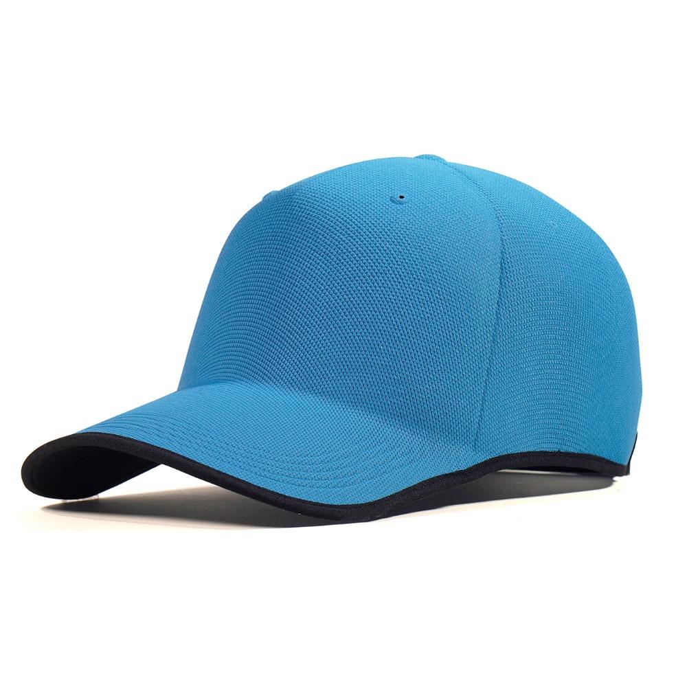 Quick Drying Sports Hat Seamless Outdoor Hat New Design Visor Cap синий