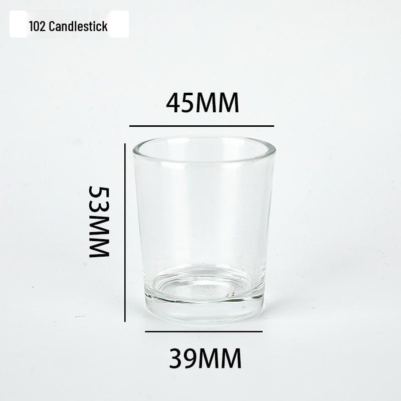 Creative Transparent Glass Candle Holder