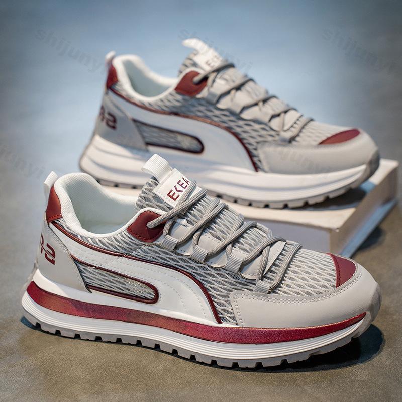 Mode Herren Nische Low Top Casual Dicke Sohle Sportschuhe 2025 Herbst Neu Mesh Atmungsaktiv Bequem Mode Vielseitig Klobige Sneaker