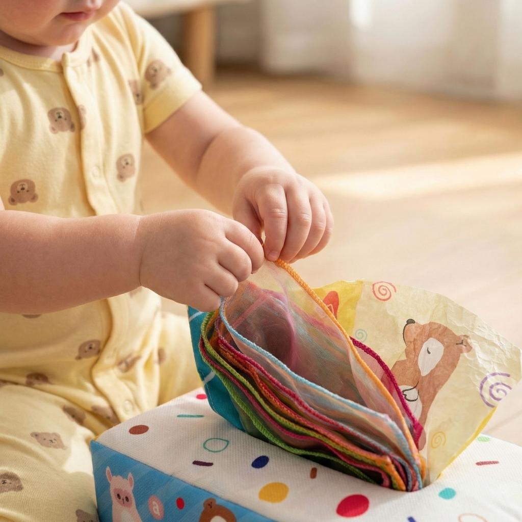 Pull Out The Tissue Paper, Early Childhood Education,Unable To Tear Apart Fabric, Soothing Toys
