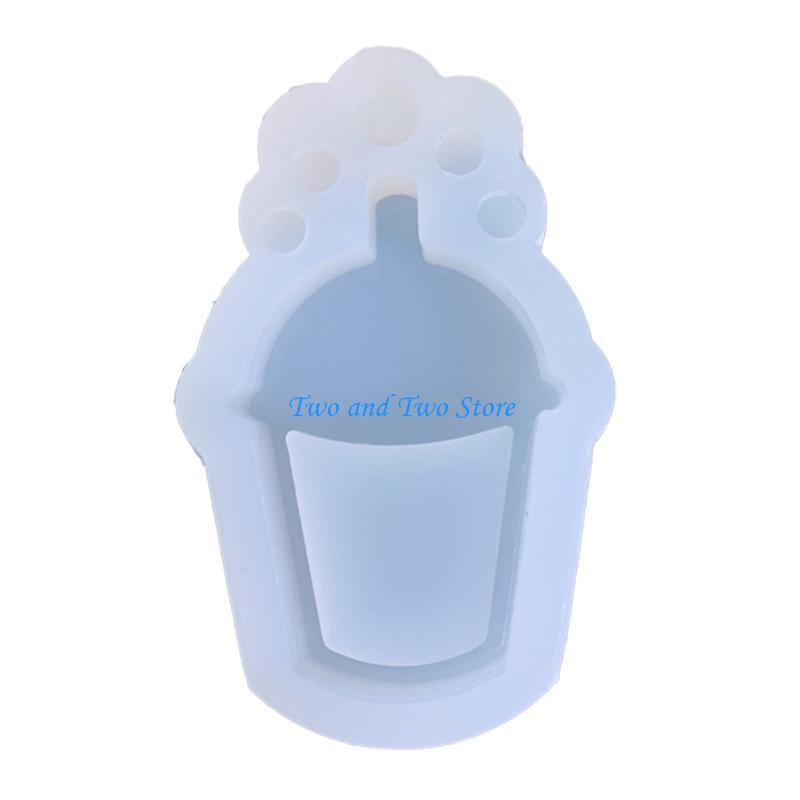 HX6F Coffee Milk Teas Ice Cream Shaker Molds Unique Silicone Molds Drinking Glasses Silicone Molds Enduring