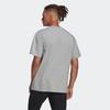 Adidas Pure Color Logo Casual Round Neck Short Sleeve T-Shirt Men Tops Grey HE4365