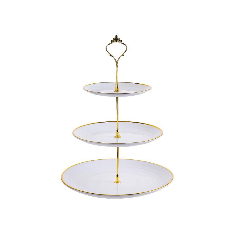 YIJUKECrown 3-Tier Dessert & Snack Plate