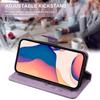 Coque de Protection - BOOLING - pour Samsung Galaxy S25 FE - Synthécuir Violet Motif Papillon - 2 Verres Trempés