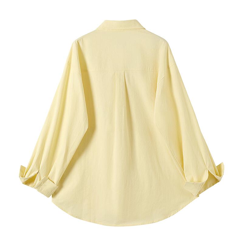 Women's Embroidered Relaxed Fit Long Sleeve Shirt
