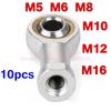 10PCS M5 M6 M8 M10 M12 Female Oscillating Right Left Thread Fish Eye Rod End Joint Machine Ball Bearing