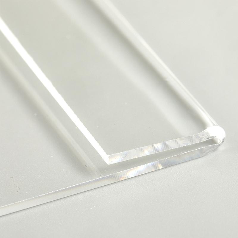 10Pcs Acrylic Transparent Display Stand Desk Sign Label Frame Price Tag Display