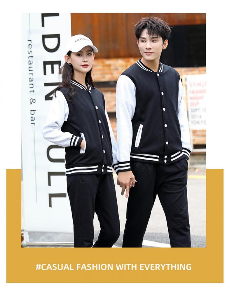 Jachetă de Baseball tip Colegiu Unisex – Imprimare Personalizată pentru Grupuri & Organizații, Hanorac cu Mânecă Lungă pentru Evenimente & Petreceri