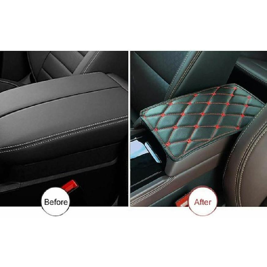 Universal Leather Auto Center Console Armrest Pad Car Seat Box Cover Protector