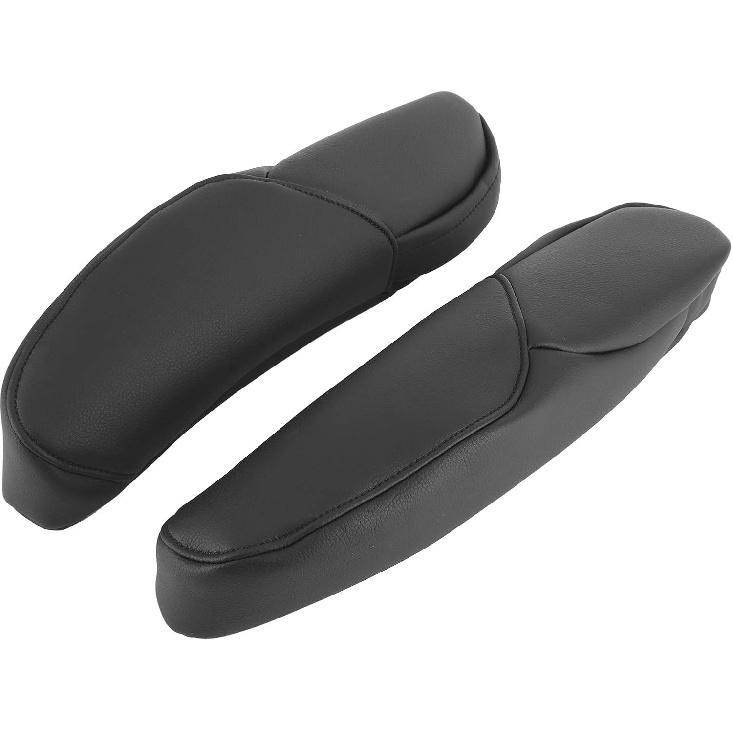 Seat Armrest Handle Cover Decor Trim Car Microfiber Leather for CRV 2010-2017(Black)