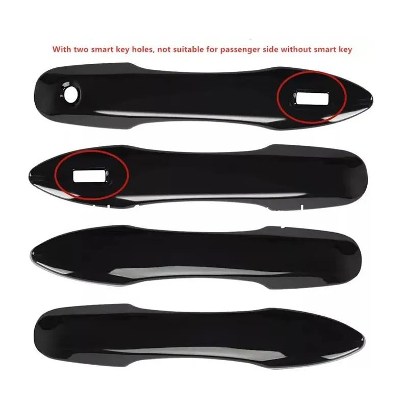 For Toyota Camry 2018-     Carbon Fiber Car Sticker Door Handle Cover Trim Accessories Protect Decoration