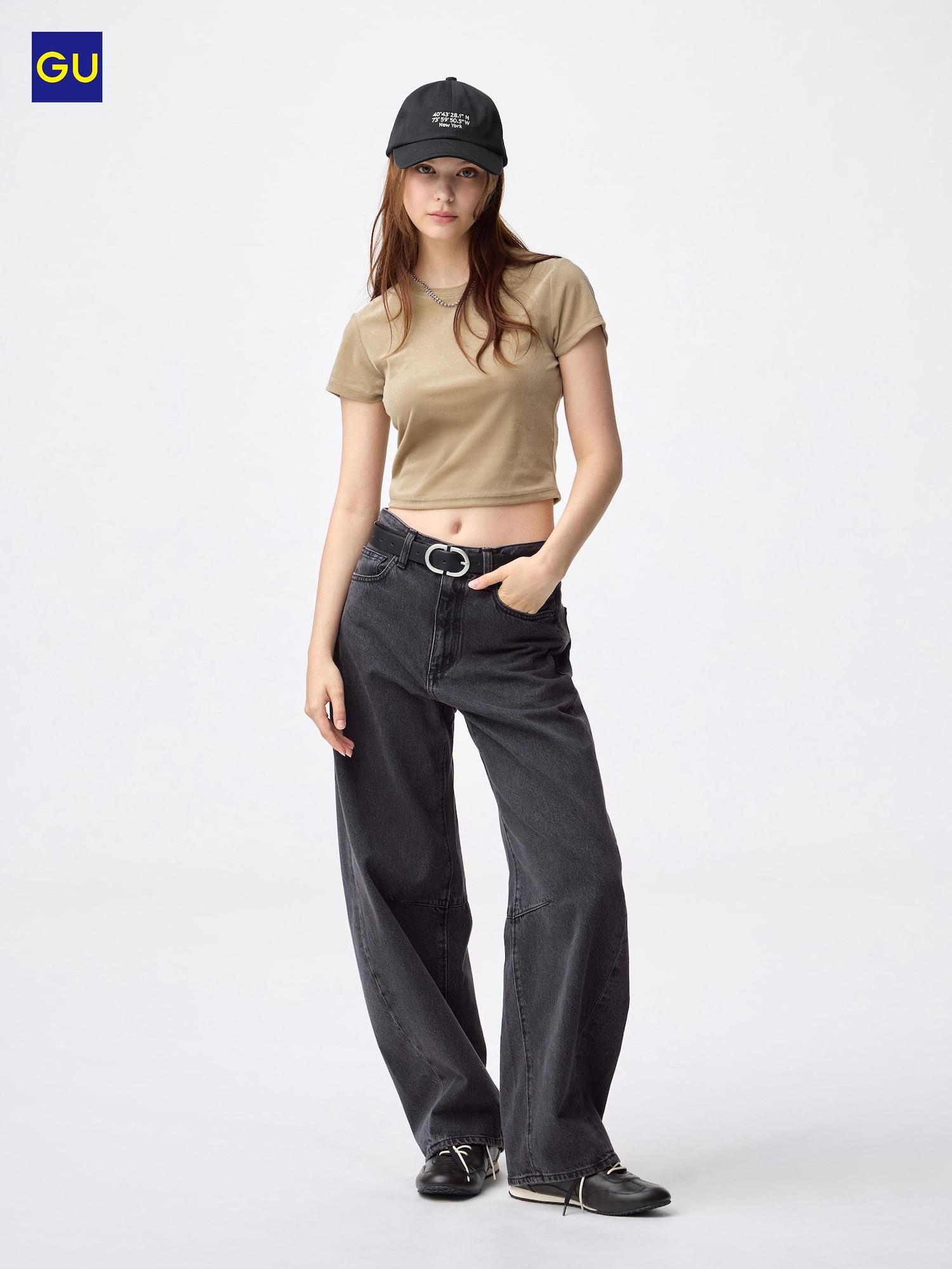 

Джинсы Uniqlo Gu Barrel Leg 08 DARK GRAY/WOMEN XL