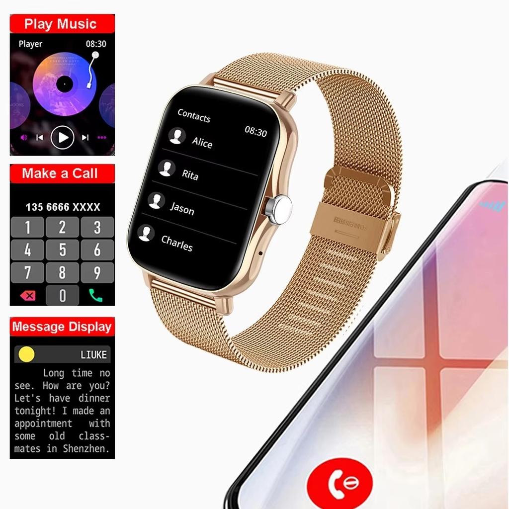 New Multifunctional Smart Watch Men Women Bluetooth Connected Phone Music Fitness Sports Bracelet Sleep Monitor watch ht30