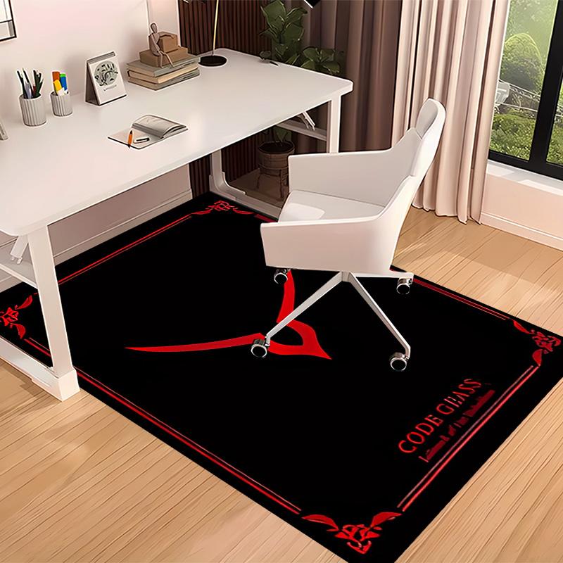 Anime Code Geass Printed Absorbent Washable Carpet,Non-Slip Bathroom Mats,Kitchen Rugs,Living Room Entrance,Camping Picnic Rugs
