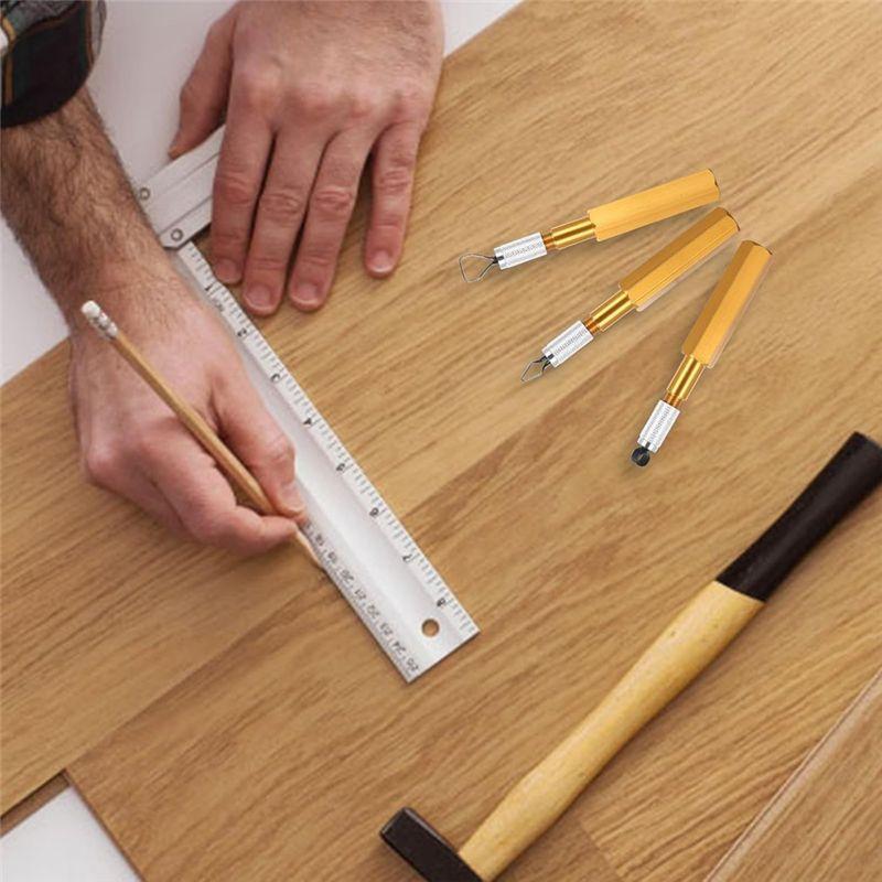 Feb.Corner Smoothing Cutter Handle Set With 3 Blades For PVC Floor Welding Aluminum Alloy Electrode Leveler Tool