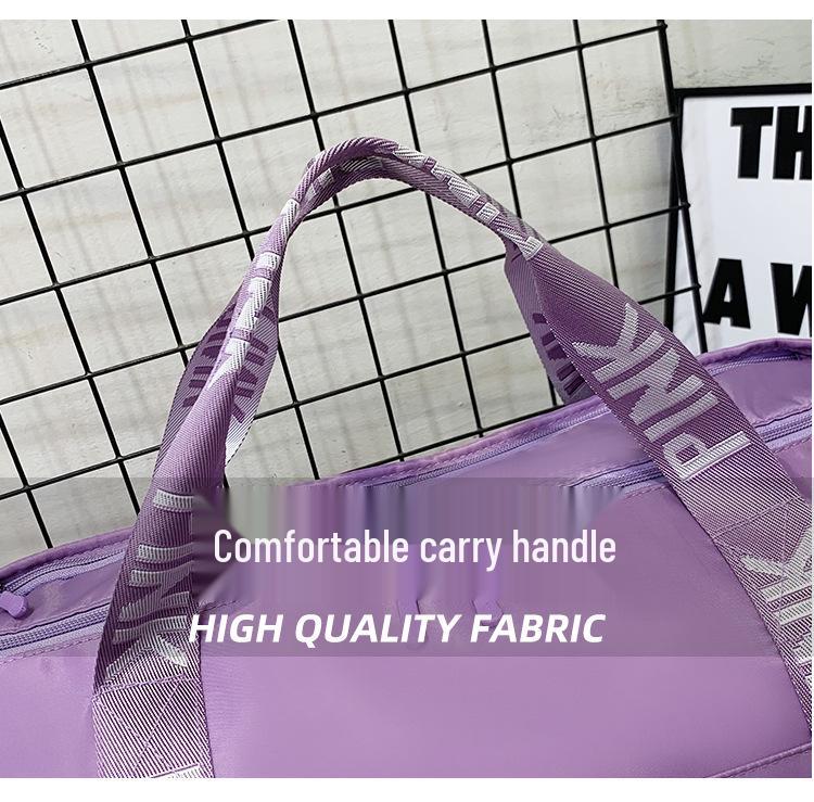 Pink Sports Bag: Wet/Dry Separation, Handheld/Crossbody, Large Capacity Travel Storage, Fitness Luggage