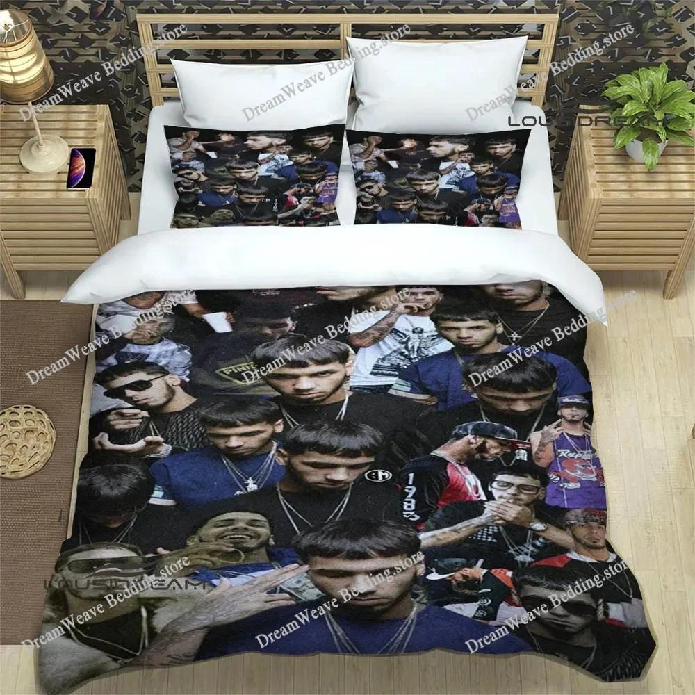 Rapper Anuel AA Printed Bedding Sets Exquisite Bed Supplies Set Duvet Cover Bed Comforter Set Bedding Set Luxury Birthday Gift96