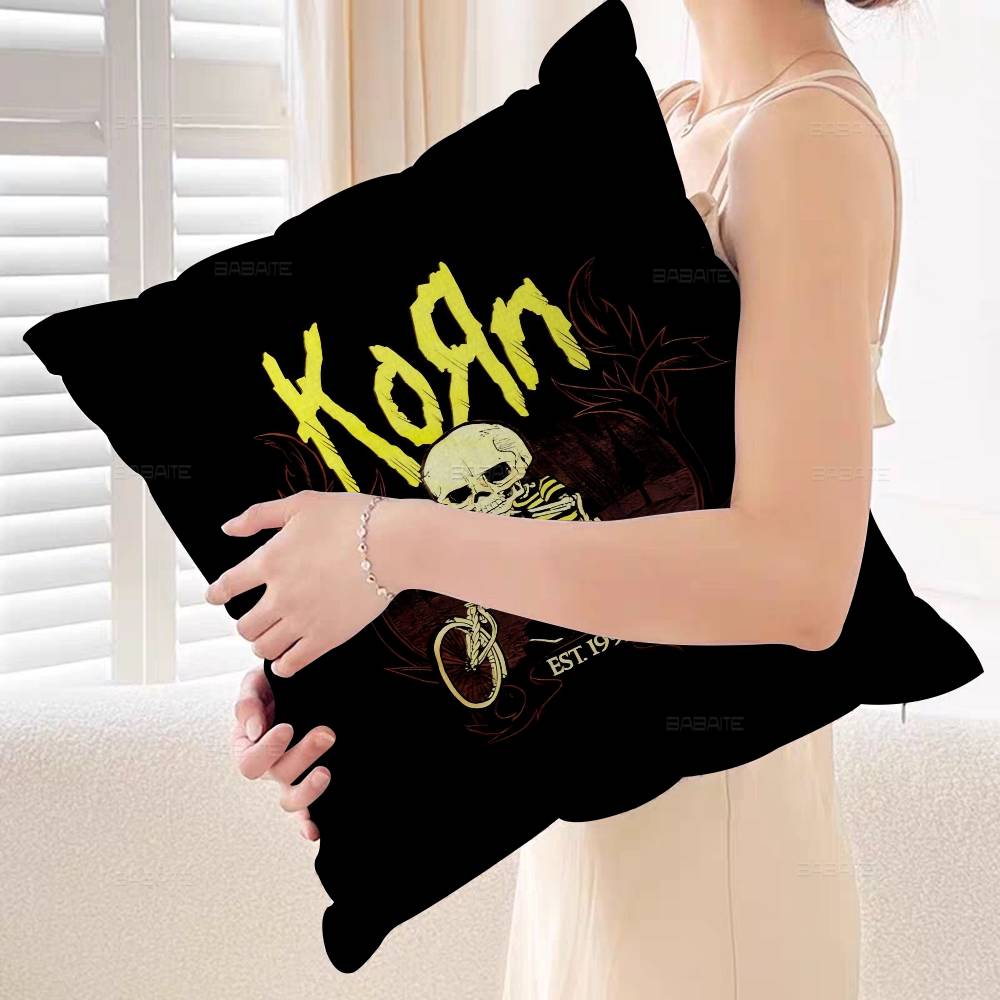 Fashion Band Rock Korn Personalized Pillow Dust Cover Bedroom Kids Party Decoration Pillowcase Birthday Children Gift