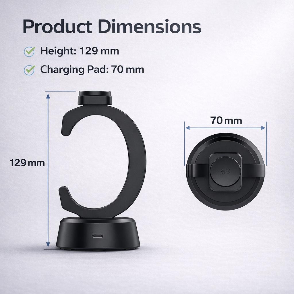Magnetic Watch Charging Stand For Samsung Galaxy Watch Ultra 8 7 6 5 4 Active Smartwatch Charger Dock Holder Type-C Fast Charging Station