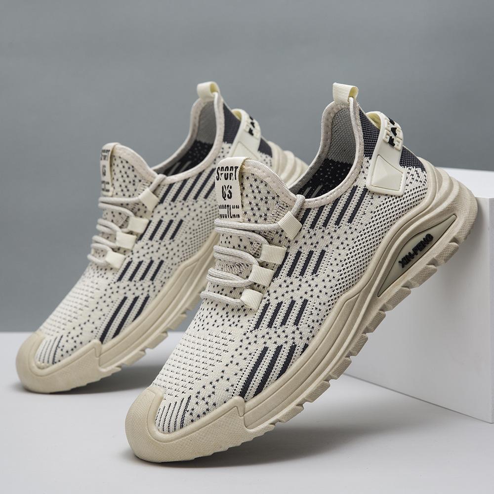 

2025 летняя новая мужская обувь из дышащей сетки, повседневная обувь, новая модная обувь с мягкой сетчатой подошвой, легкая обувь 39