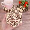 14cm Wooden Wall Sign Flower of Life Shape Coaster Laser Cut Wood Wall Art DIY Crafts Making Geometry Ornament Home Decoration
