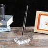 Metal and Acrylic Heart Crystal Pen Holder Set for Office Desk